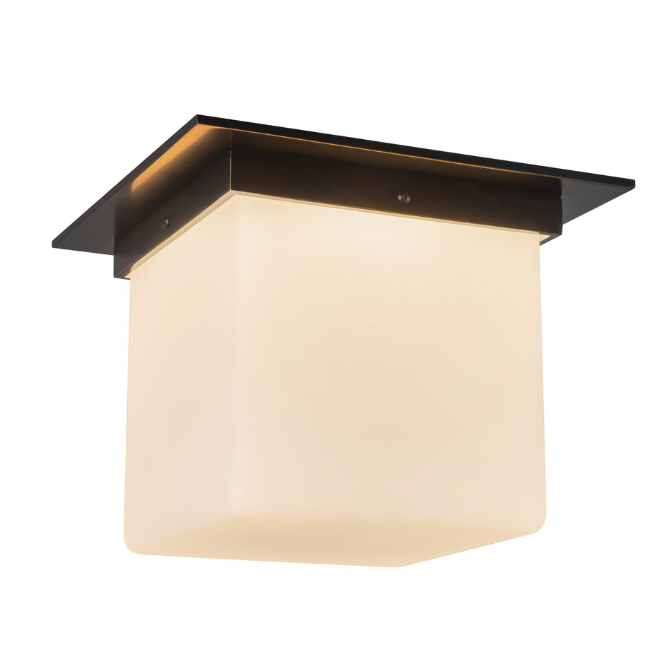 Mineral 11-in Black Flush Mount