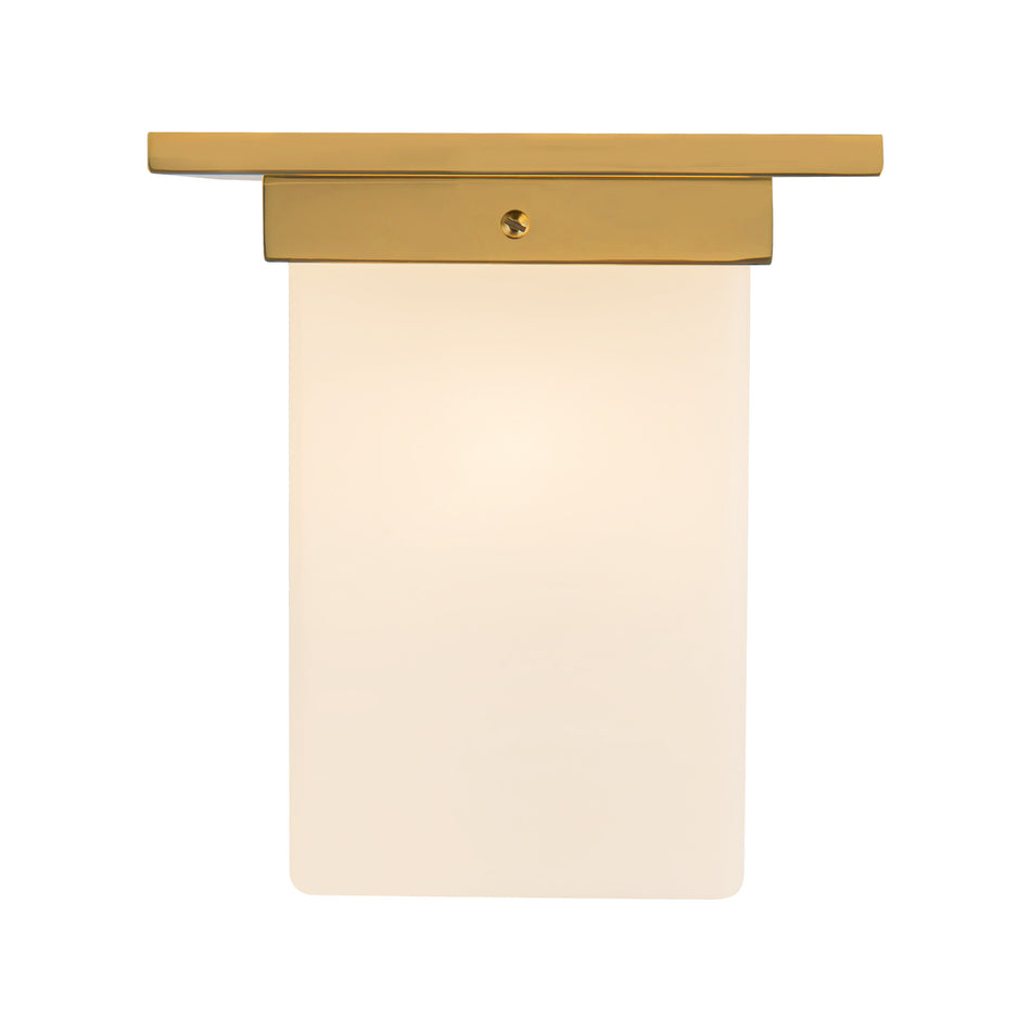 Mineral 8-in Brass Flush Mount