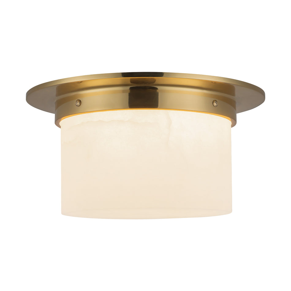 Mineral 11-in Brass Flush Mount