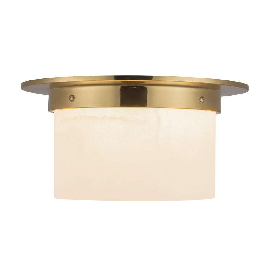 Mineral 11-in Brass Flush Mount