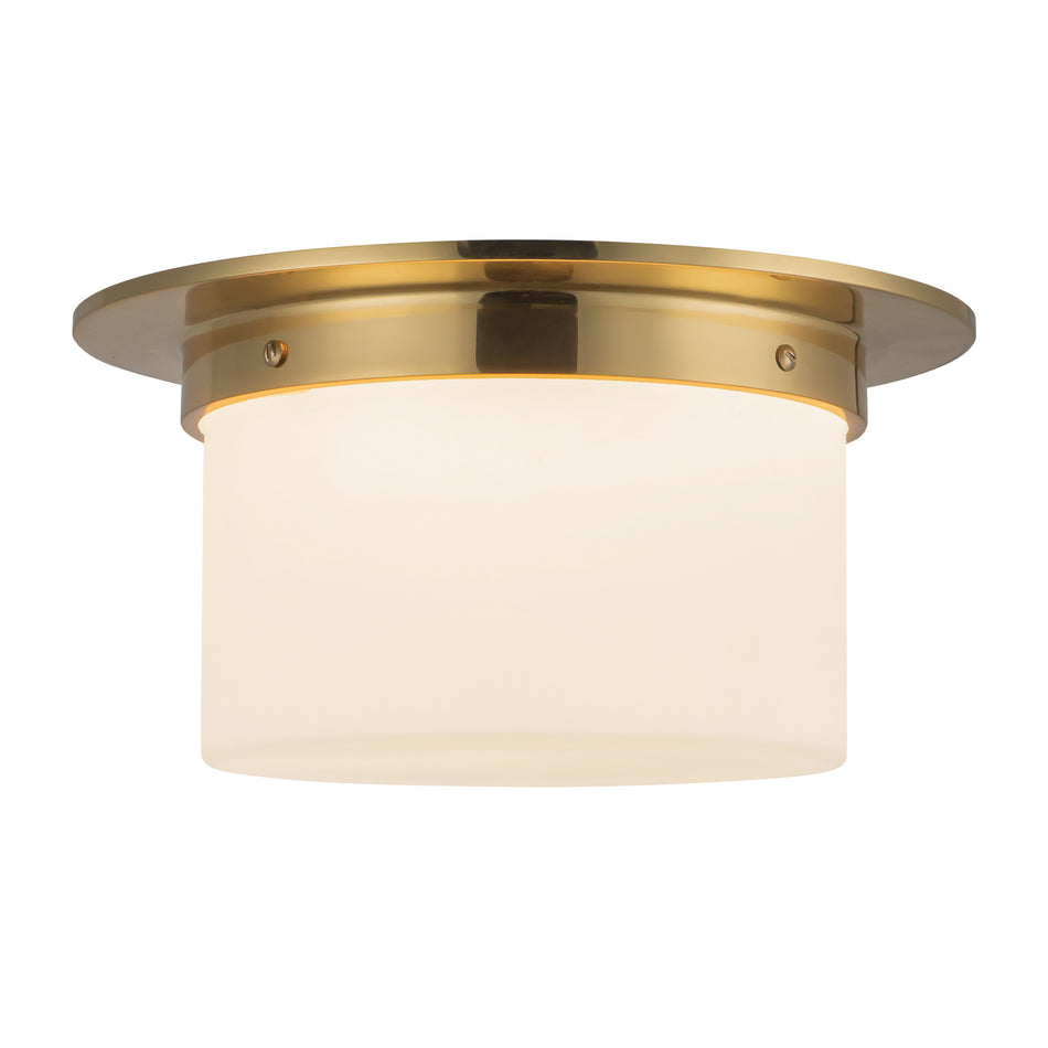 Mineral 11-in Brass Flush Mount