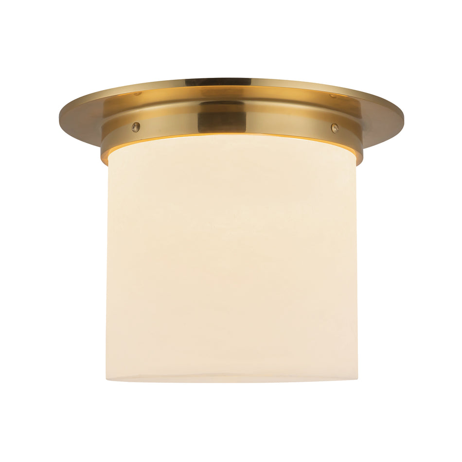 Mineral 11-in Brass Flush Mount
