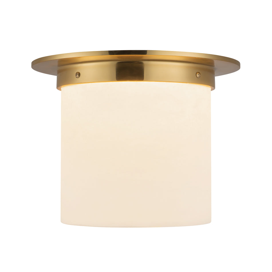 Mineral 11-in Brass Flush Mount