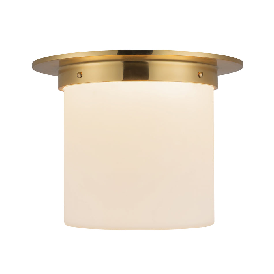 Mineral 11-in Brass Flush Mount
