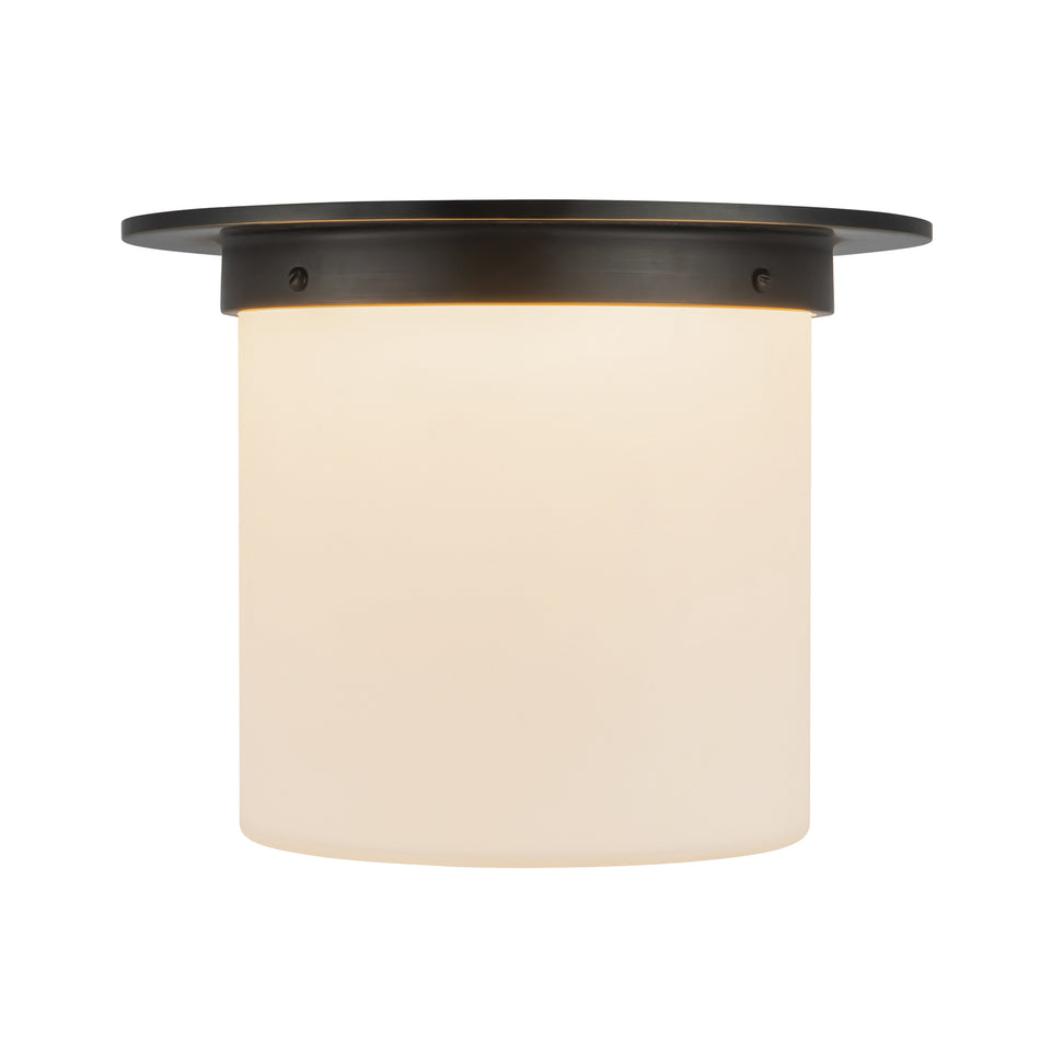 Mineral 11-in Black Flush Mount