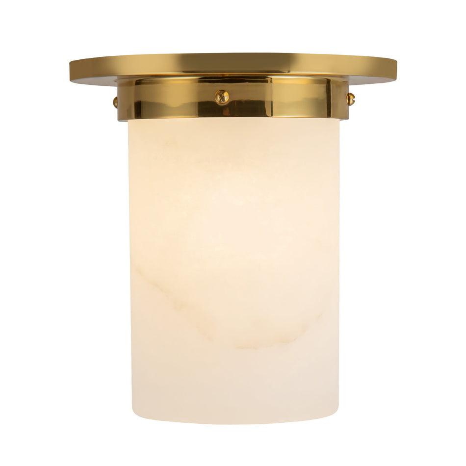 Mineral 8-in Brass Flush Mount