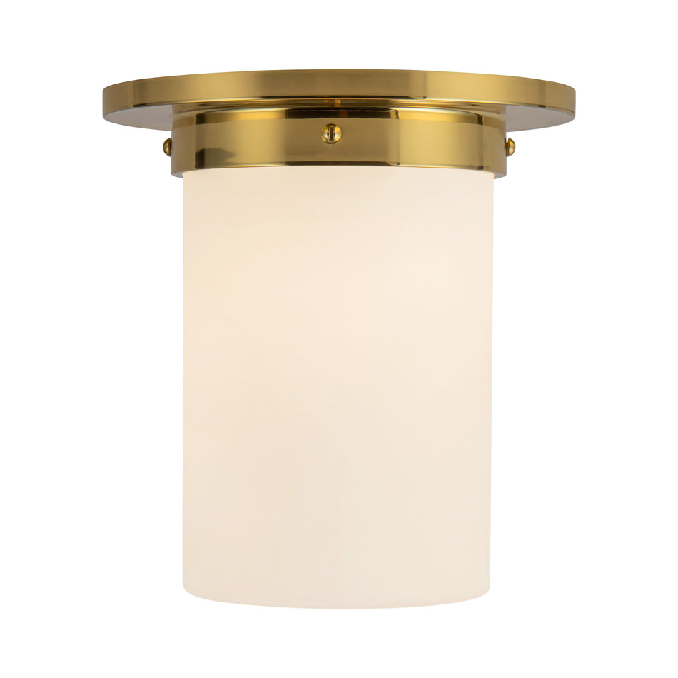 Mineral 8-in Brass Flush Mount