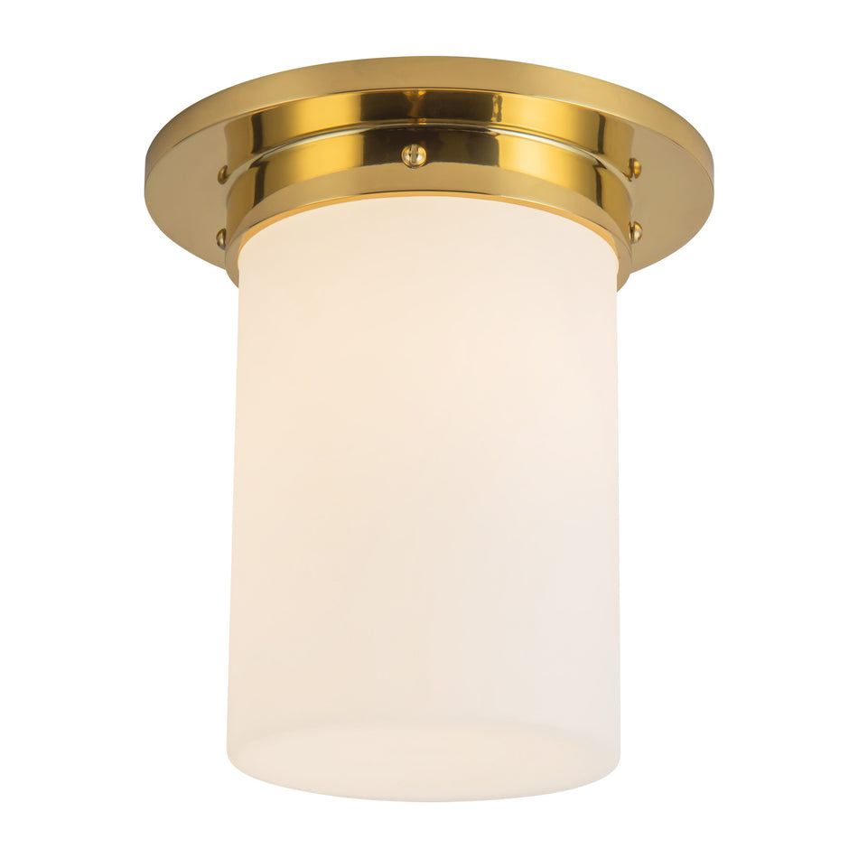 Mineral 8-in Brass Flush Mount