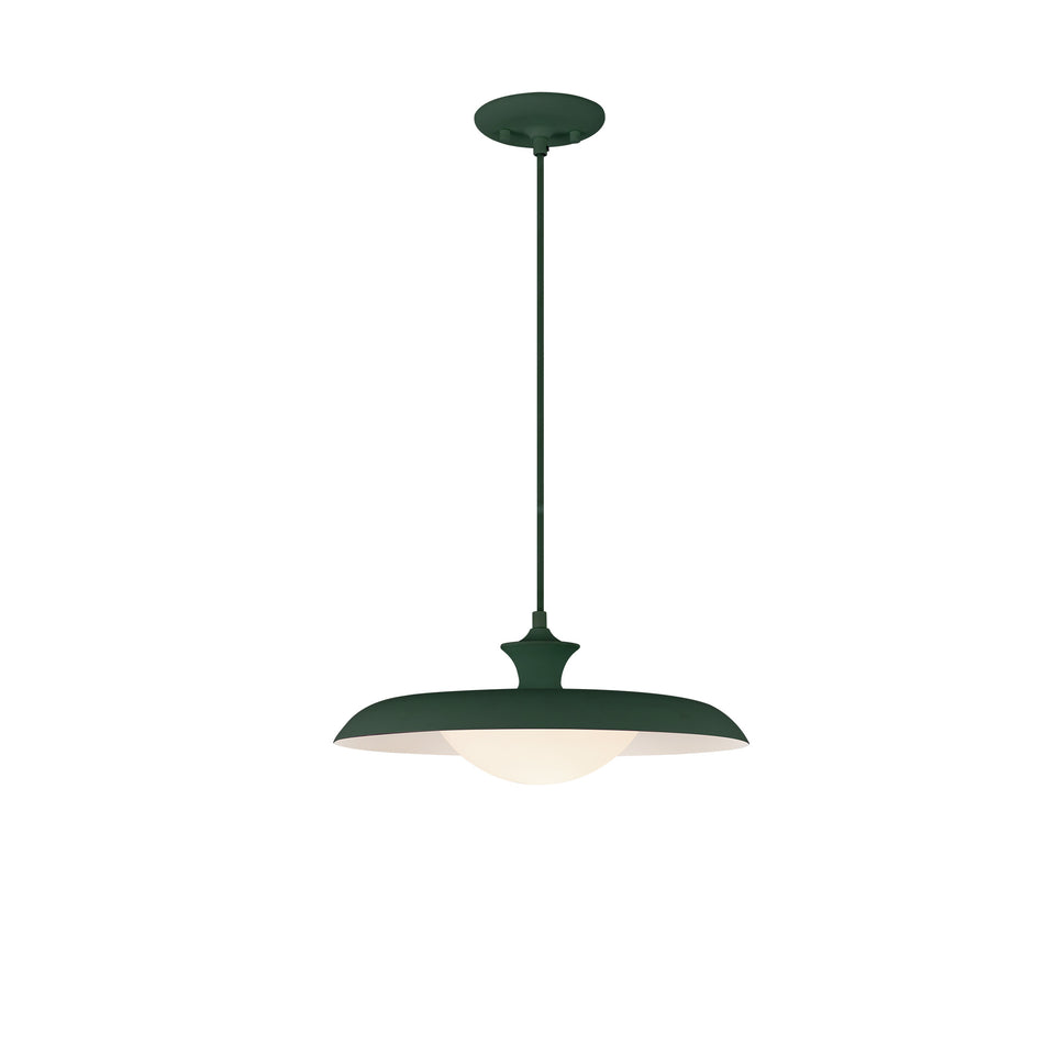 Minori 15-in Pine Green Socket Pendant by ALORA MOOD