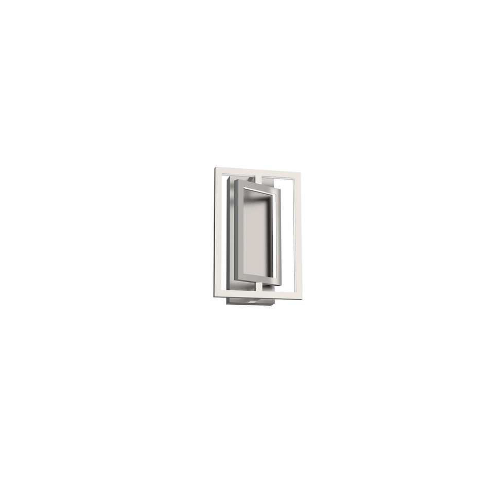 Mondrian Brushed Nickel LED Semi Flush Mount by KUZCO