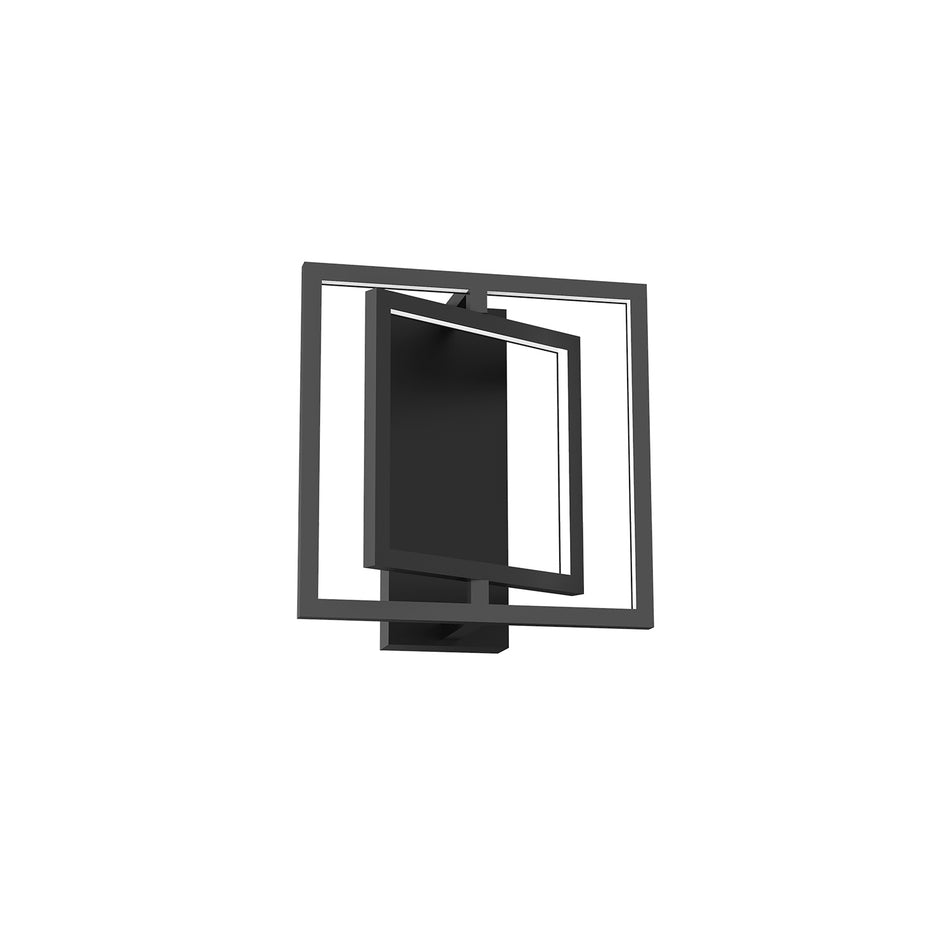 Mondrian Black LED Semi Flush Mount by KUZCO