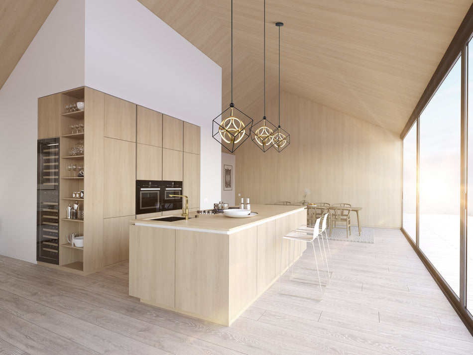 Monza 20-in Black/Antique Brass LED Chandeliers by KUZCO