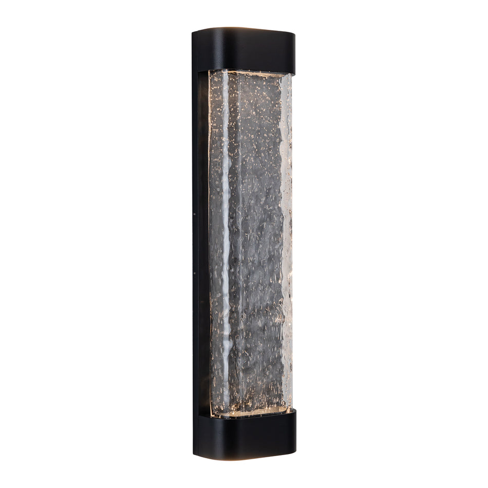 Moondew 24-in Black LED Exterior Wall Sconce by KUZCO