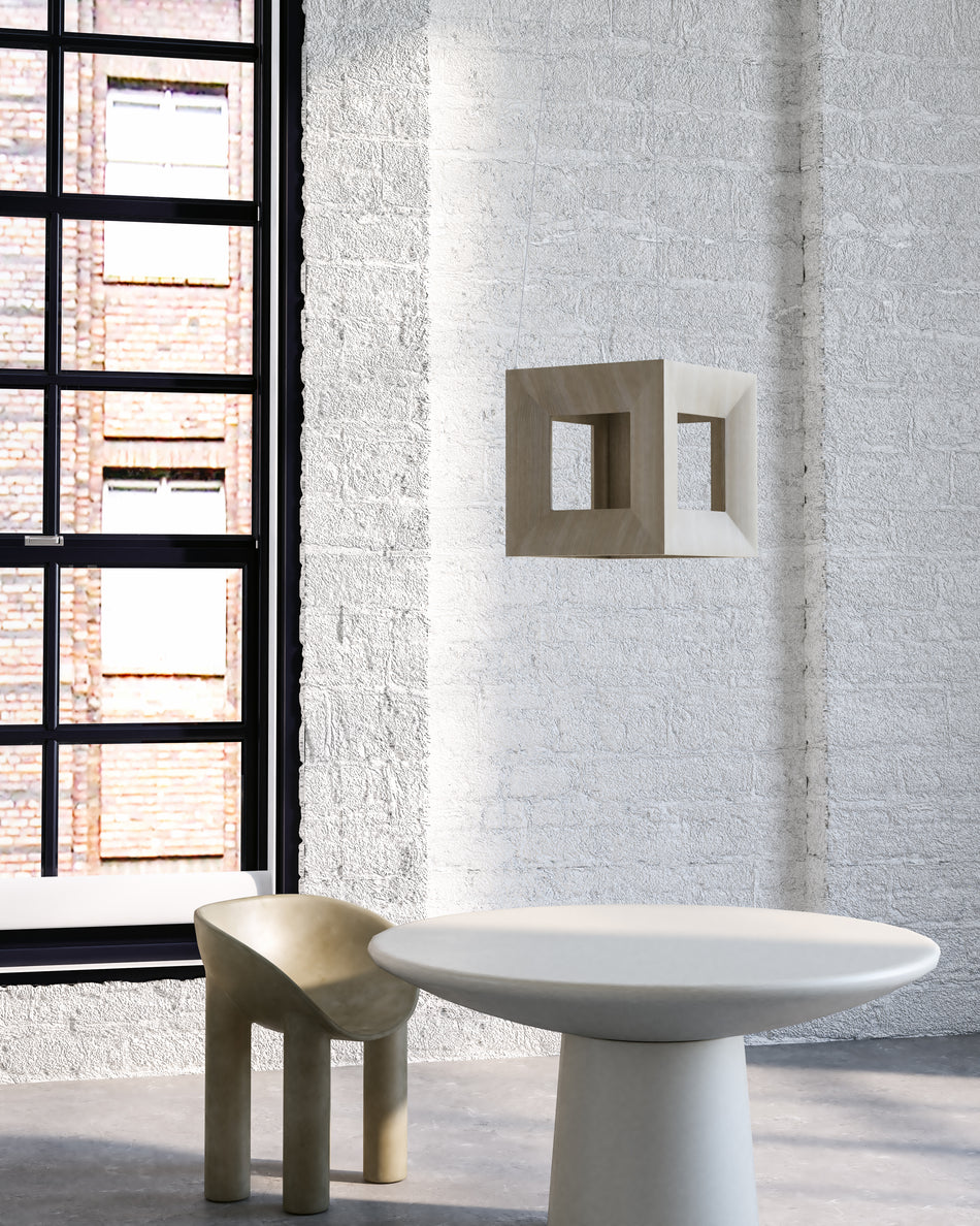 Morina 12-in White Oak LED Pendant by KUZCO