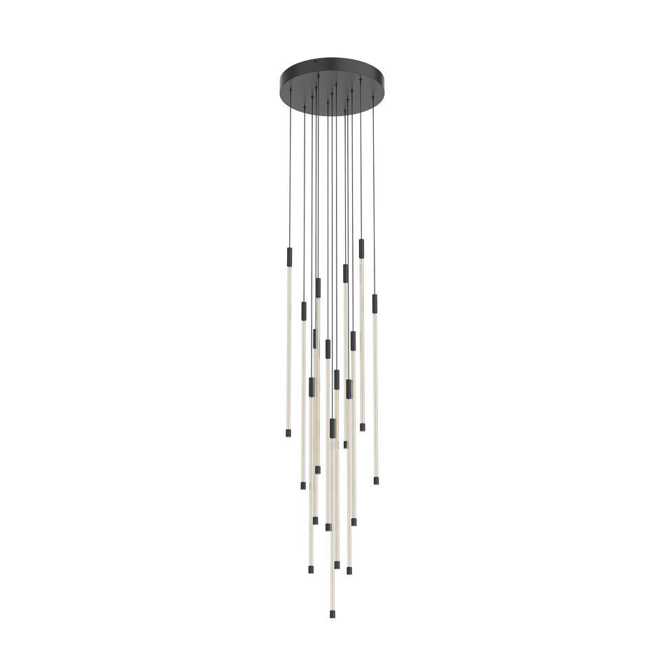 Motif 27-in Black LED Multi Pendant by KUZCO
