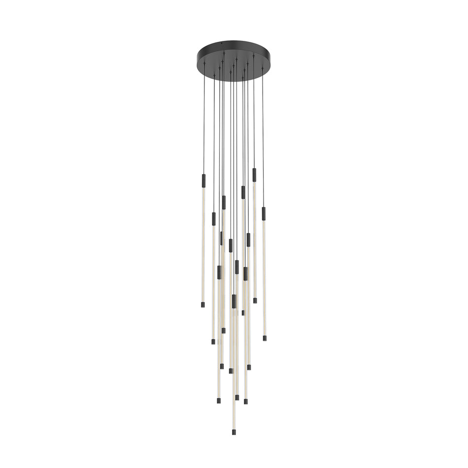 Motif 27-in Black LED Multi Pendant by KUZCO