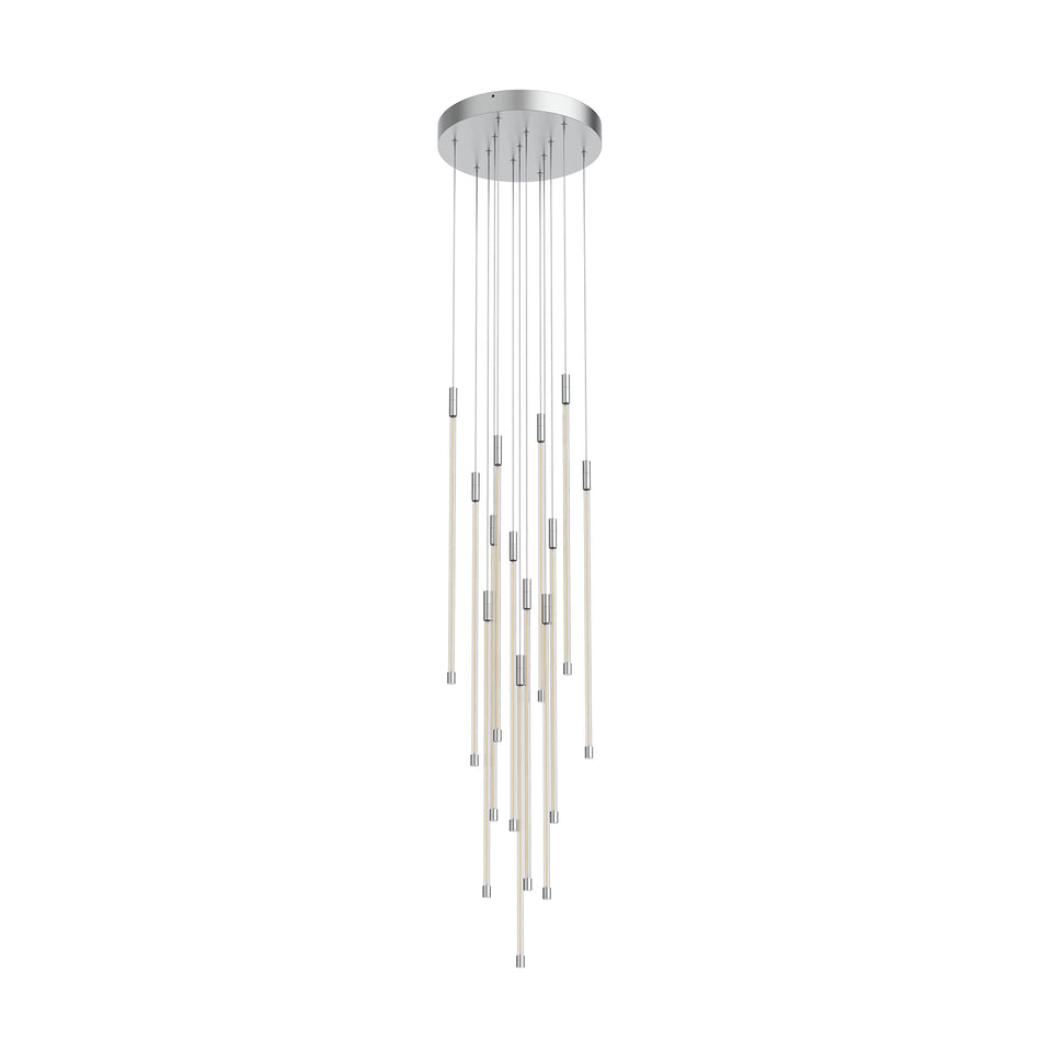 Motif 27-in Chrome LED Multi Pendant by KUZCO
