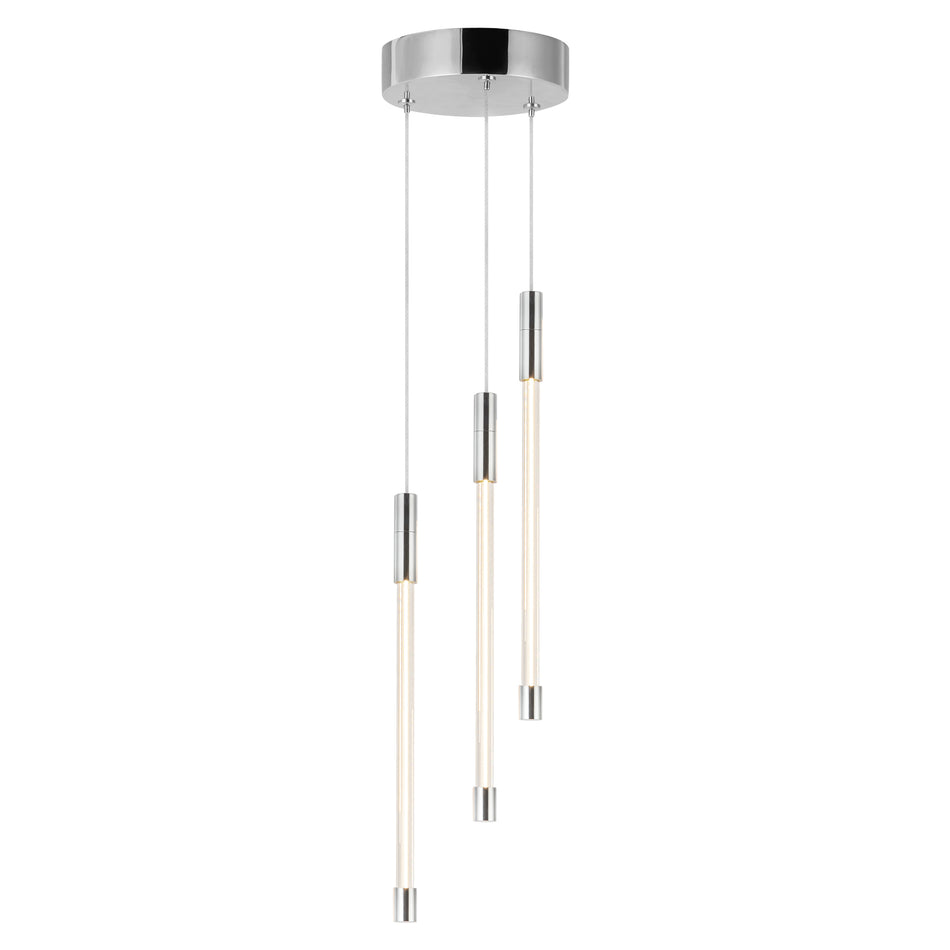 Motif 13-in Chrome LED Multi Pendant