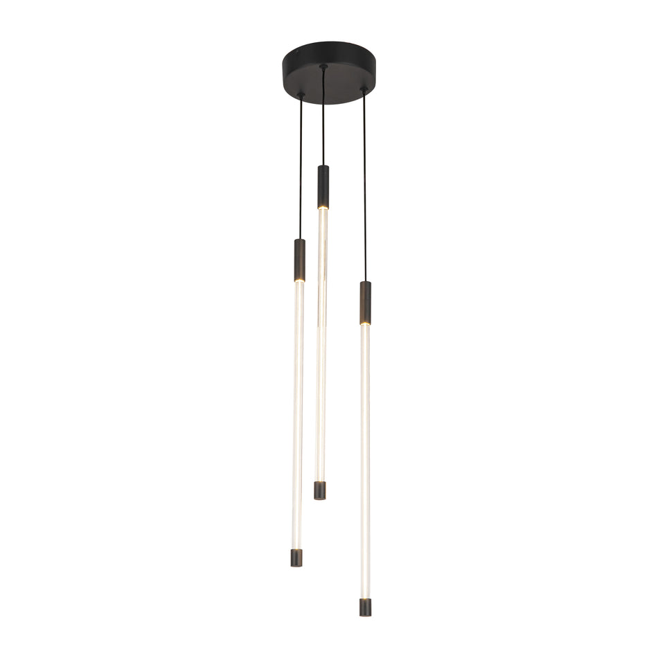 Motif 21-in Black LED Multi Pendant