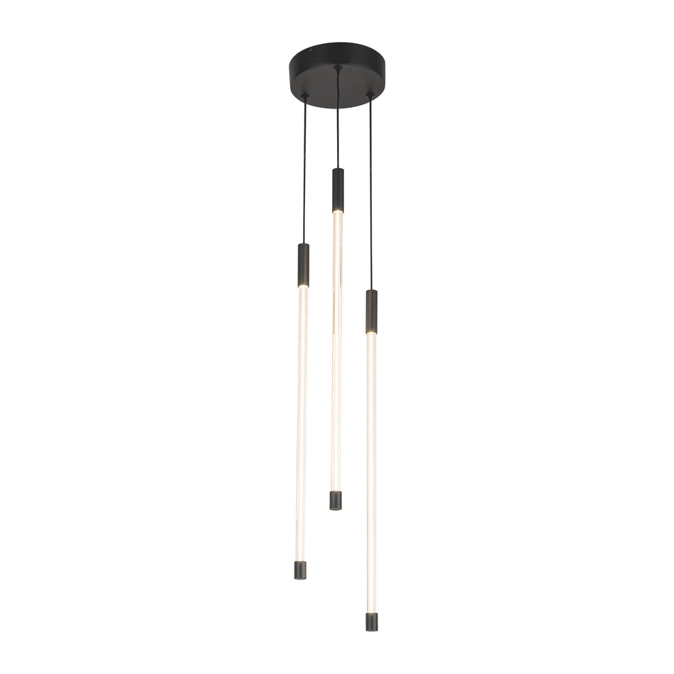 Motif 21-in Black LED Multi Pendant