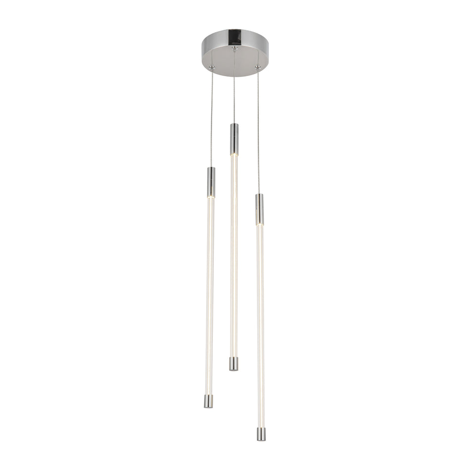 Motif 21-in Chrome LED Multi Pendant