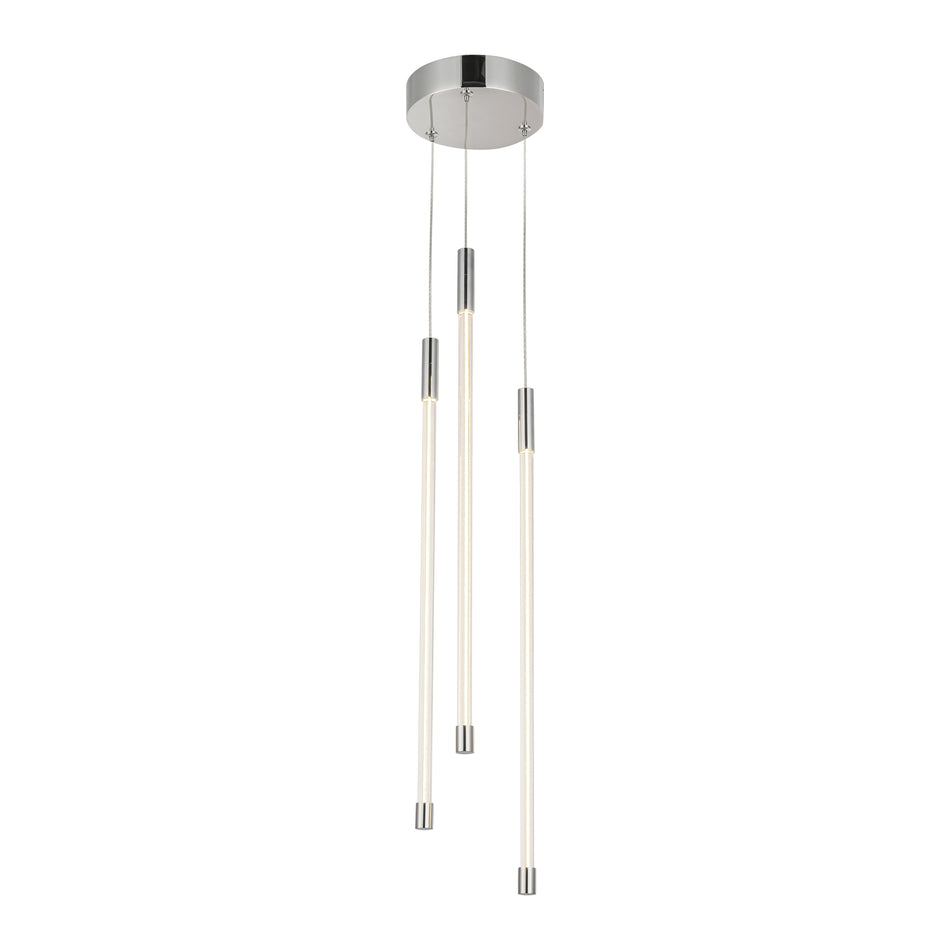 Motif 21-in Chrome LED Multi Pendant