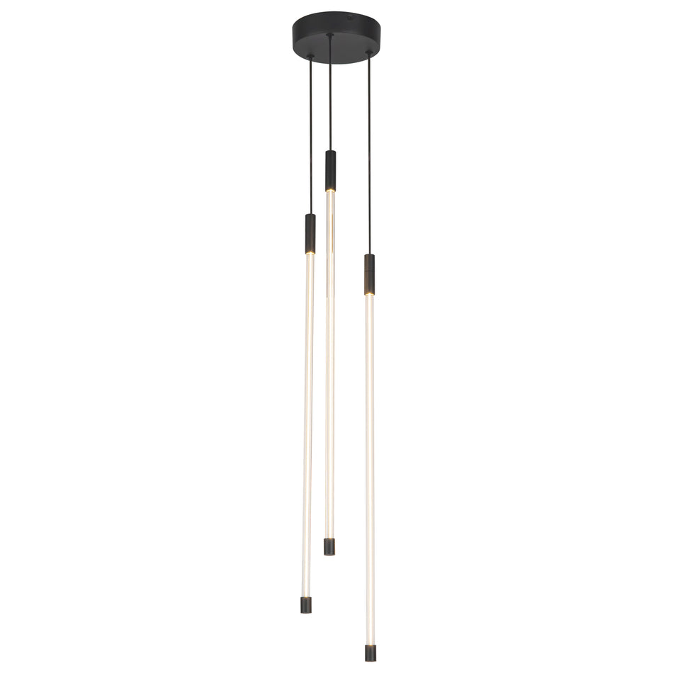 Motif 27-in Black LED Multi Pendant
