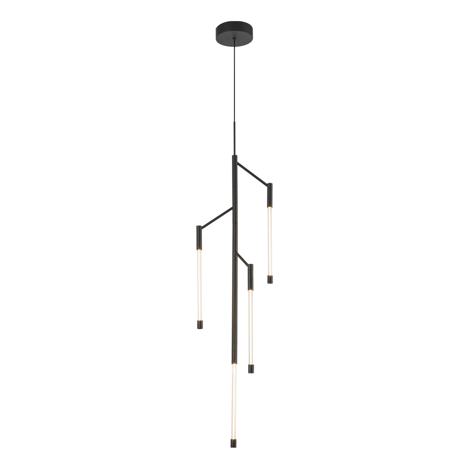 Motif 38-in Black LED Pendant