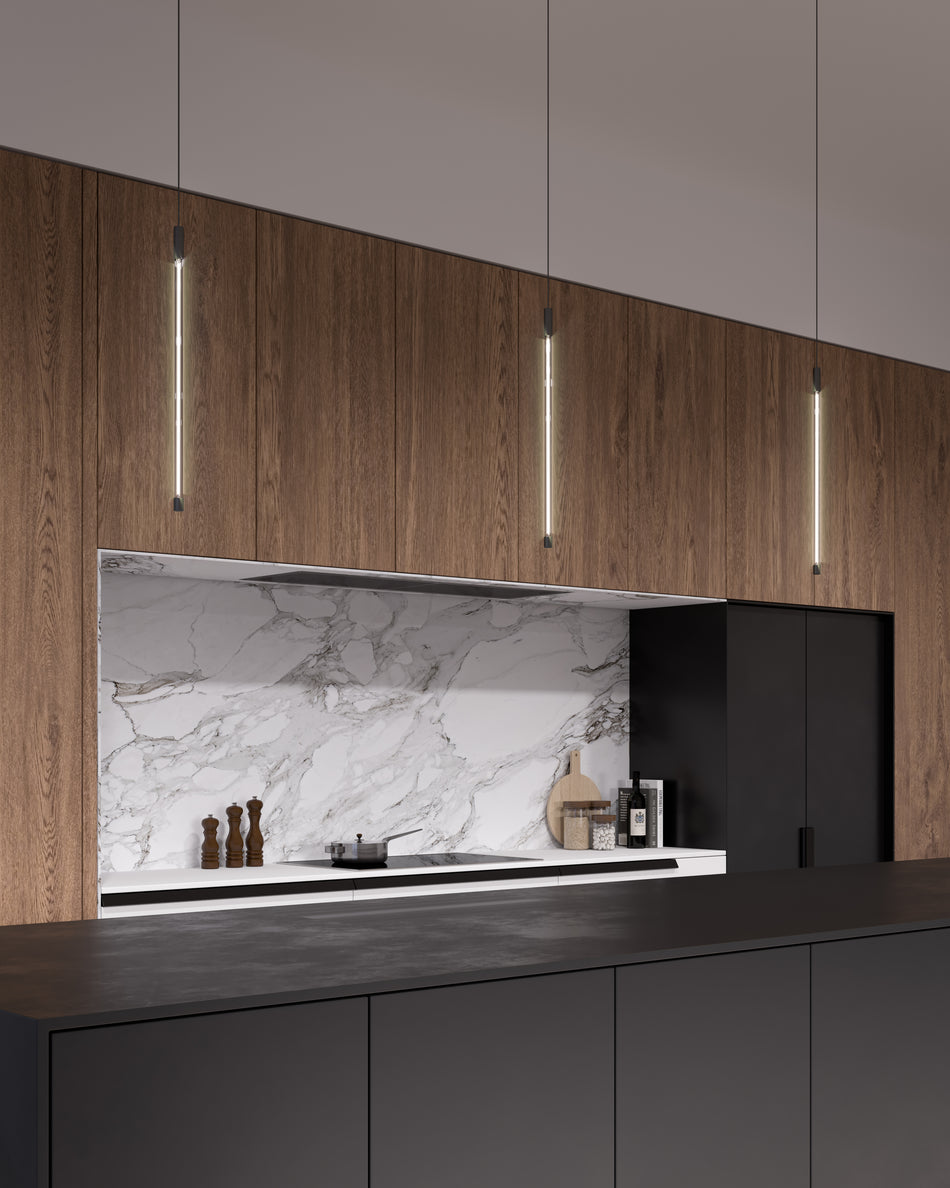 Motif 21-in Black LED Pendant by KUZCO