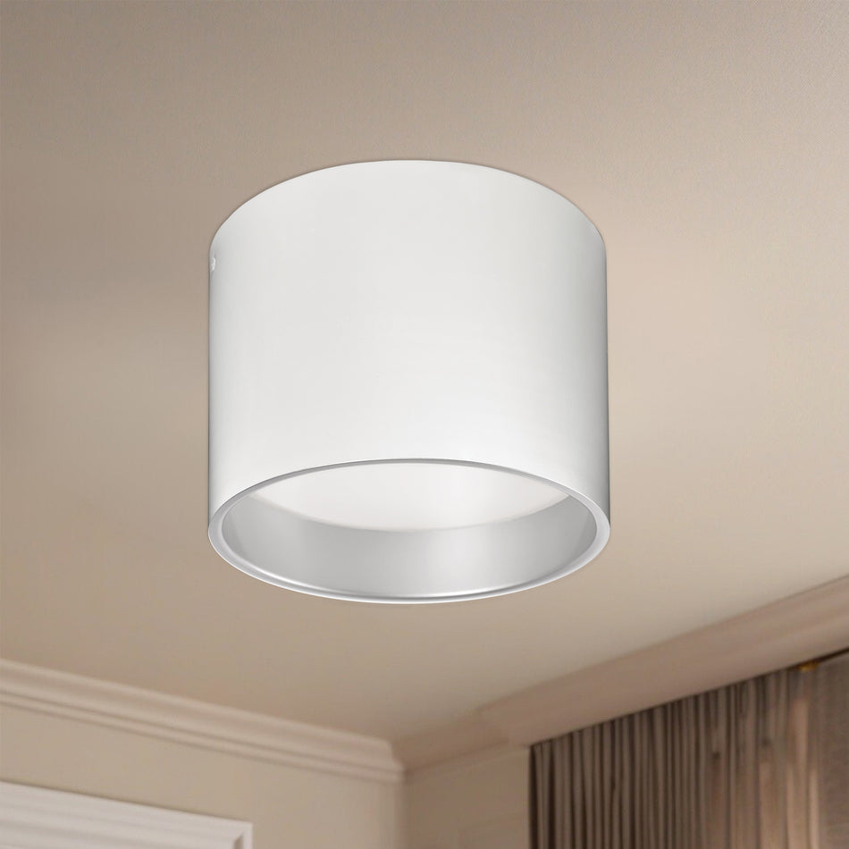 Mousinni 10-in White LED Flush Mount by KUZCO