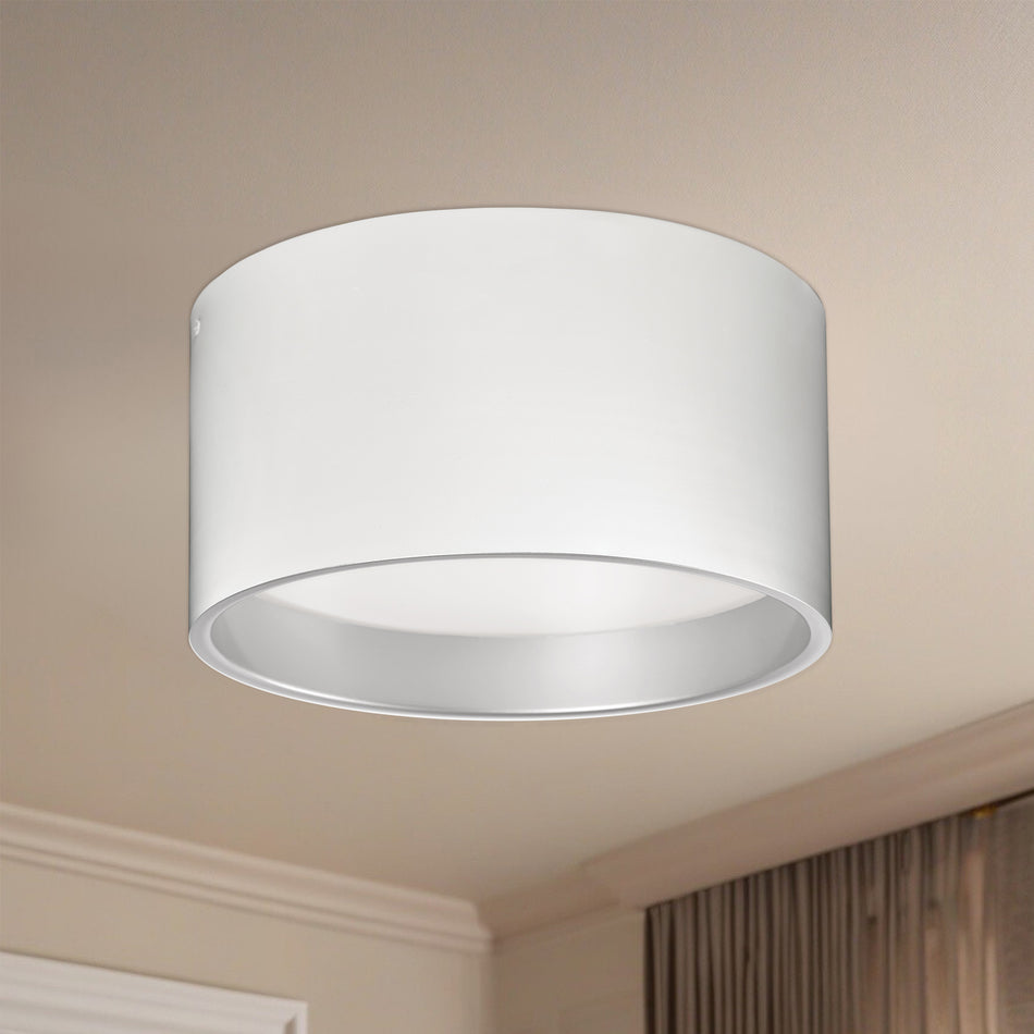 Mousinni 14-in White LED Flush Mount by KUZCO