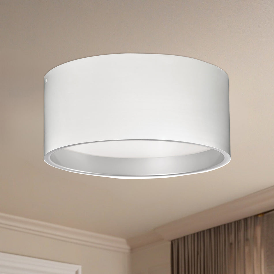 Mousinni 18-in White LED Flush Mount by KUZCO