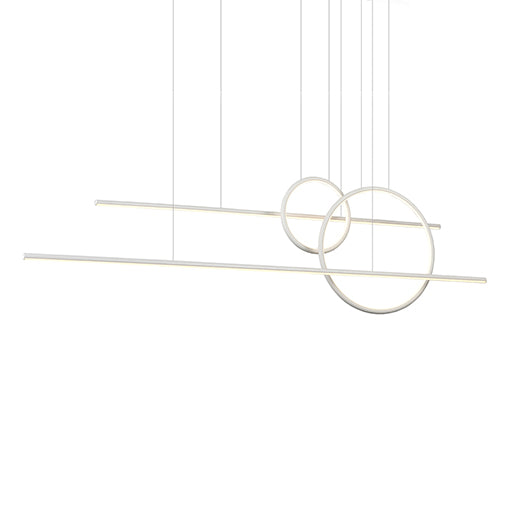 Chute Calypso 56-in White LED Multi Pendant by KUZCO