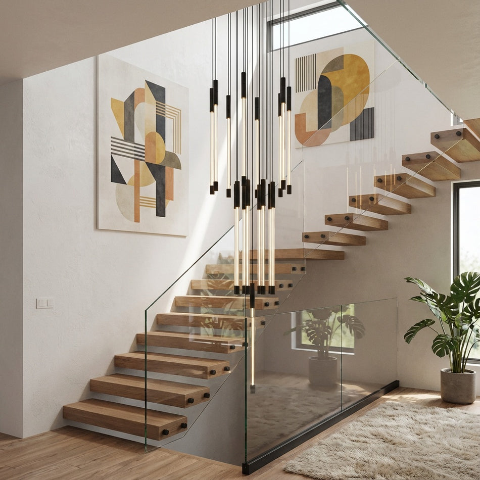 Motif 13-in Brushed Gold LED Multi Pendant