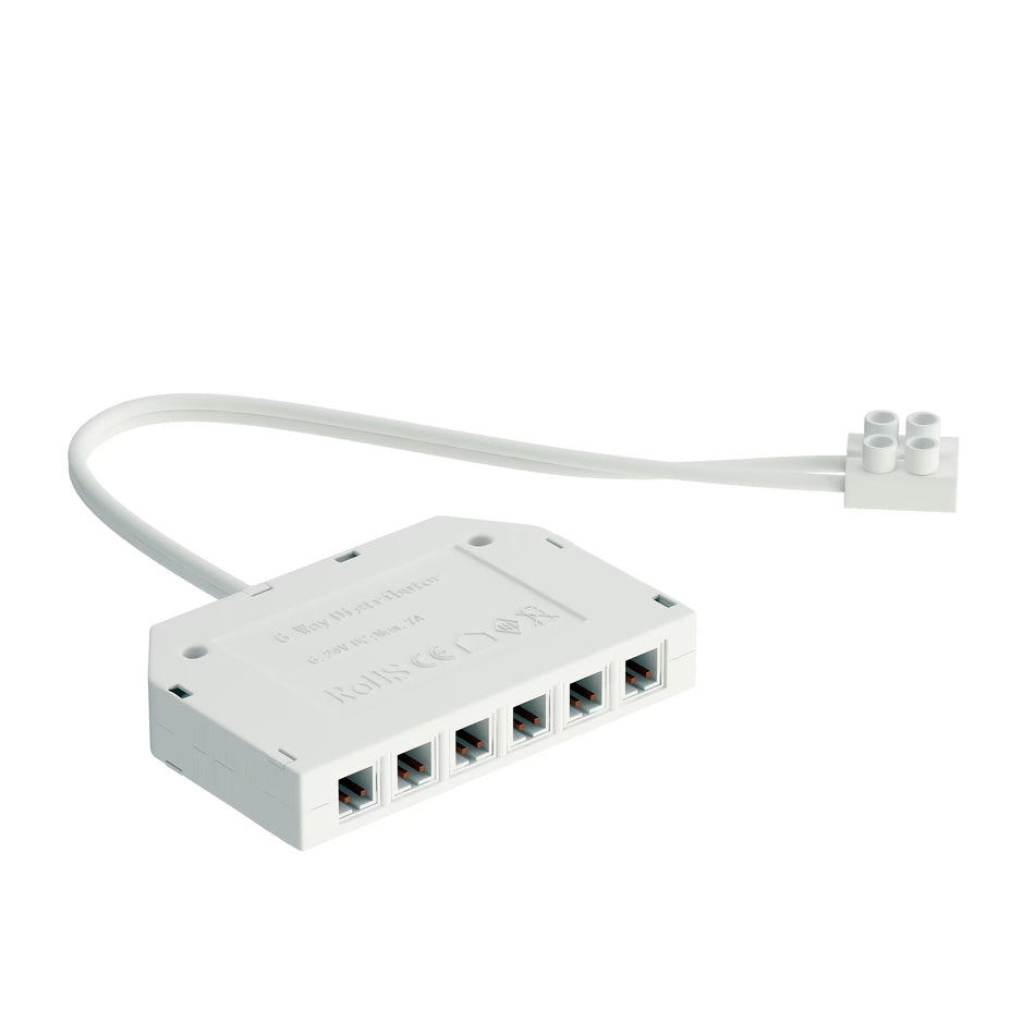 6 Port Hub for Low Voltage Plug Connection