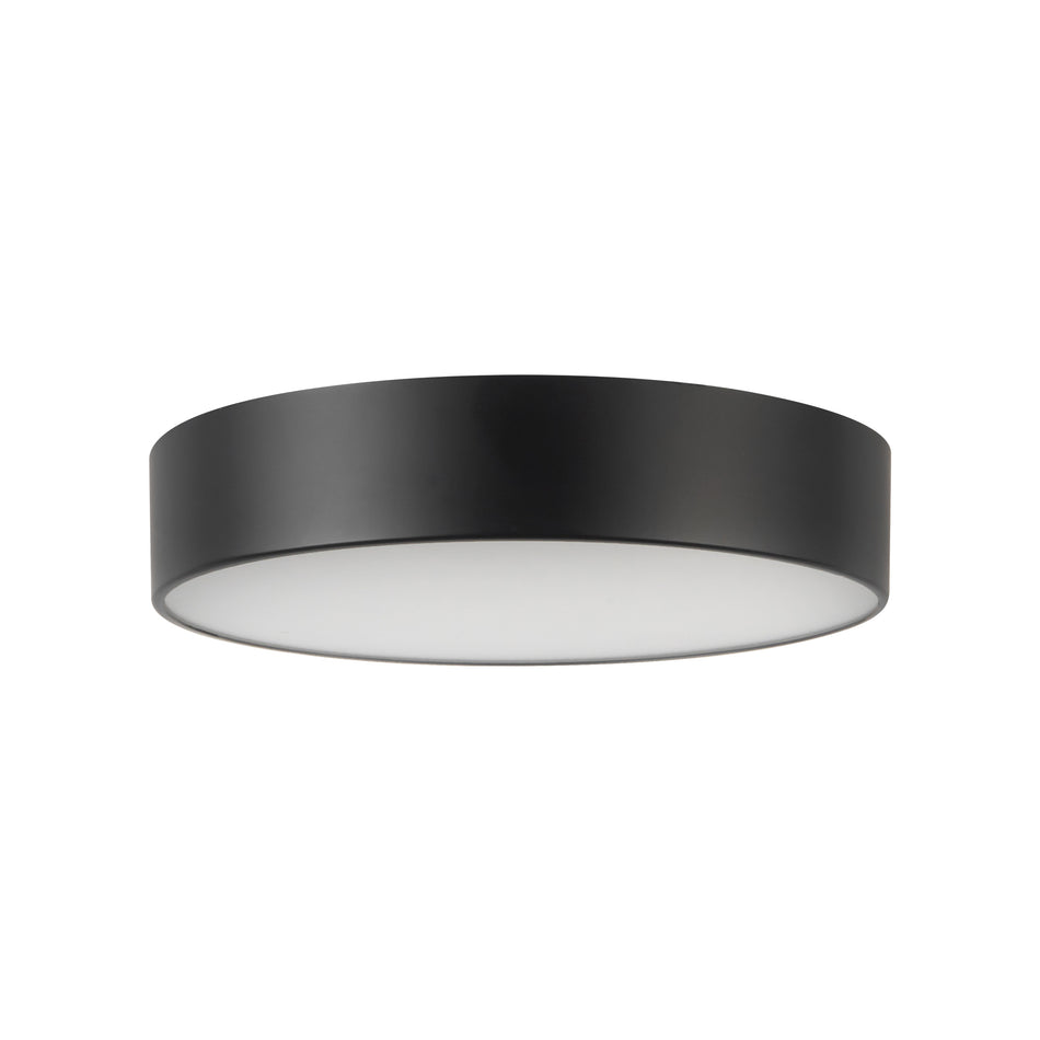 Musa 6-in Black dimmable LED Flush Mount