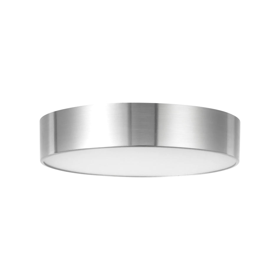 Musa 6-in Silver dimmable LED Flush Mount