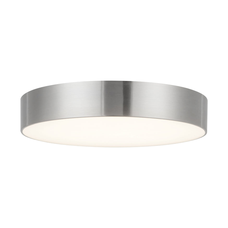 Musa 8-in Silver dimmable LED Flush Mount