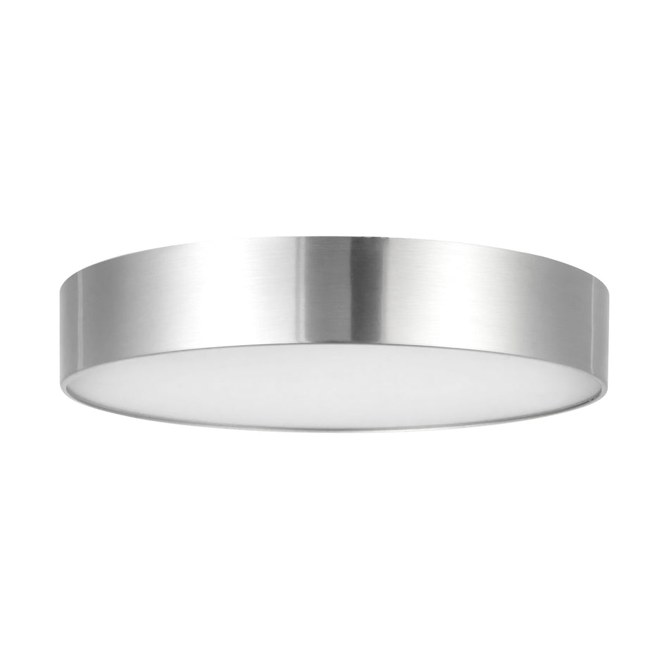 Musa 8-in Silver dimmable LED Flush Mount
