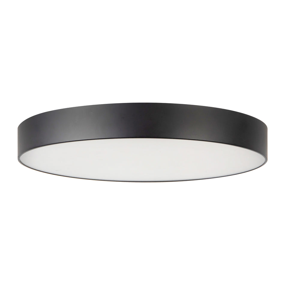Musa 11-in Black dimmable LED Flush Mount