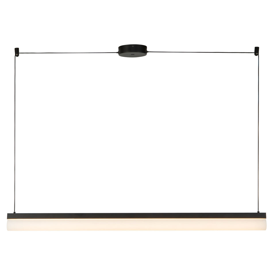 Nio 45-in Black dimmable LED Linear Pendant