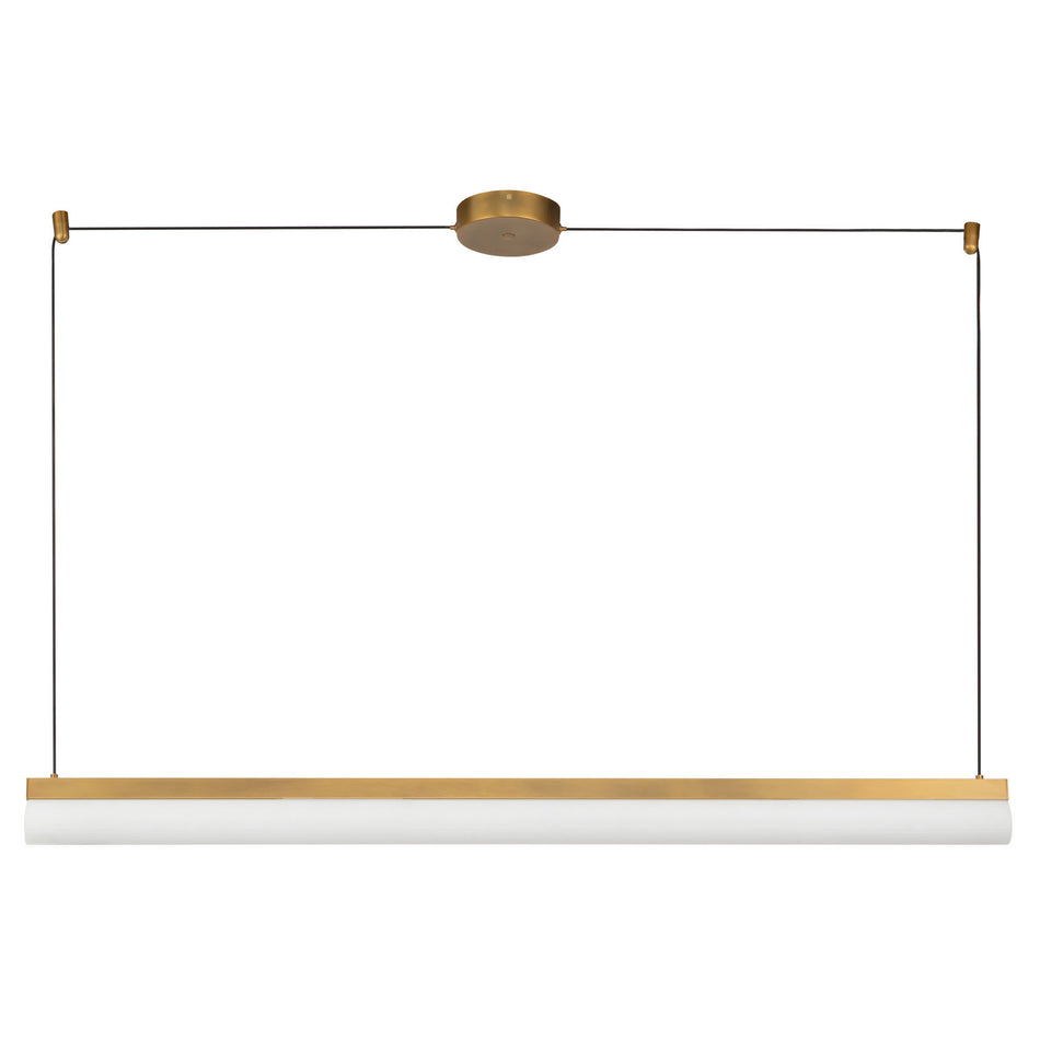 Nio 45-in Brass dimmable LED Linear Pendant