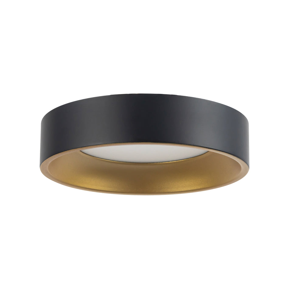 Nix 5-in Black dimmable LED Flush Mount