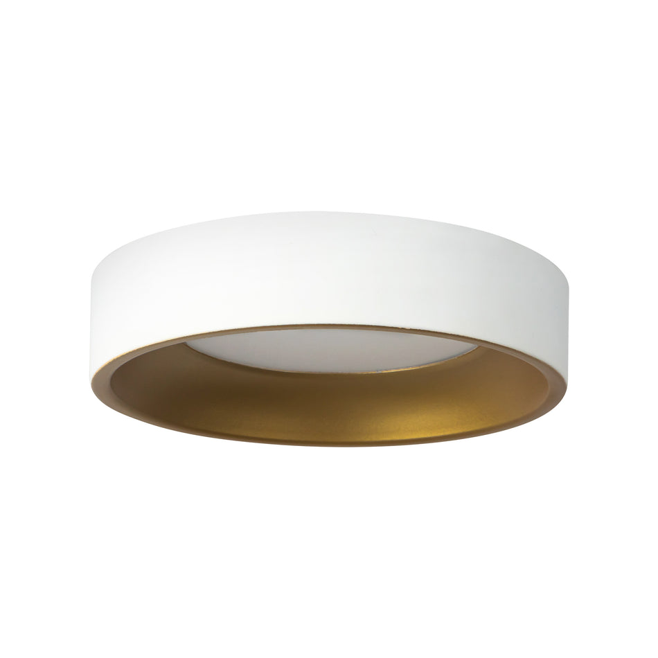 Nix 5-in White dimmable LED Flush Mount