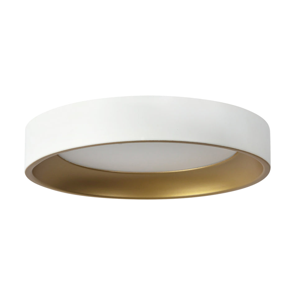 Nix 7-in White dimmable LED Flush Mount
