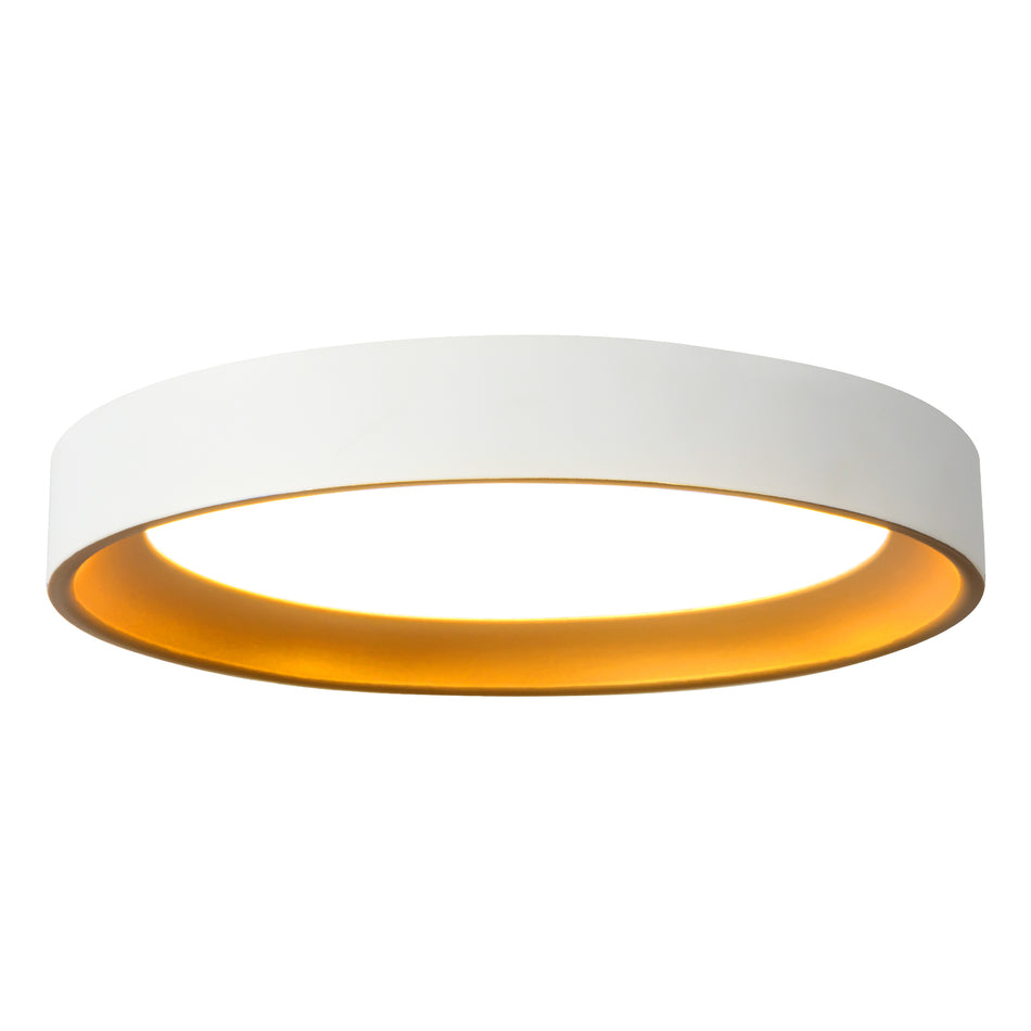 Nix 9-in White dimmable LED Flush Mount