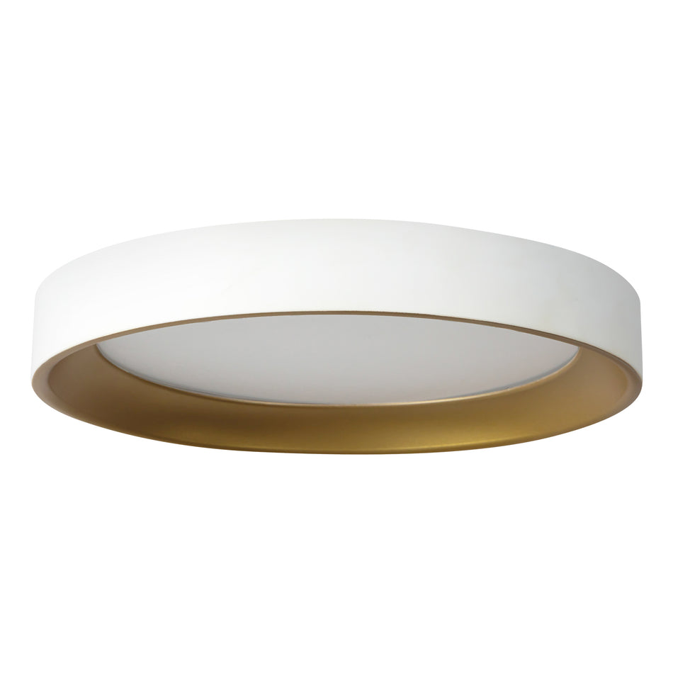 Nix 9-in White dimmable LED Flush Mount