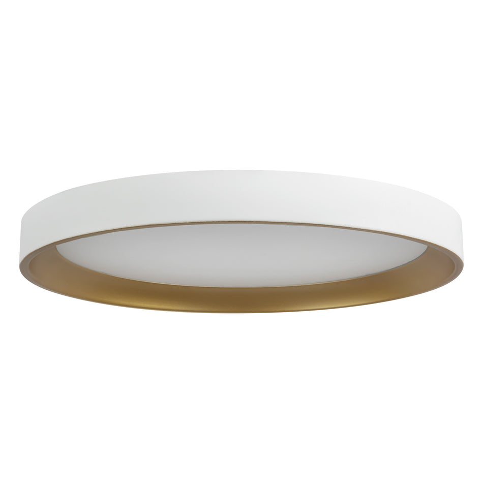 Nix 12-in White dimmable LED Flush Mount