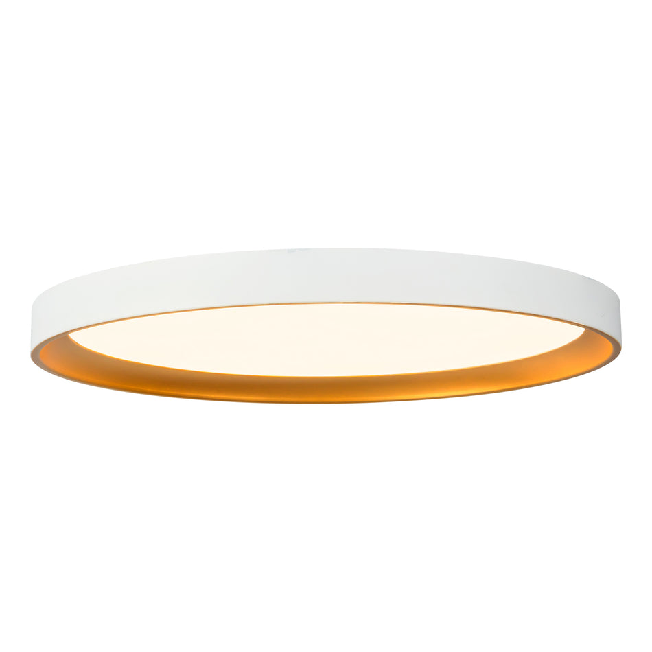 Nix 15-in White dimmable LED Flush Mount