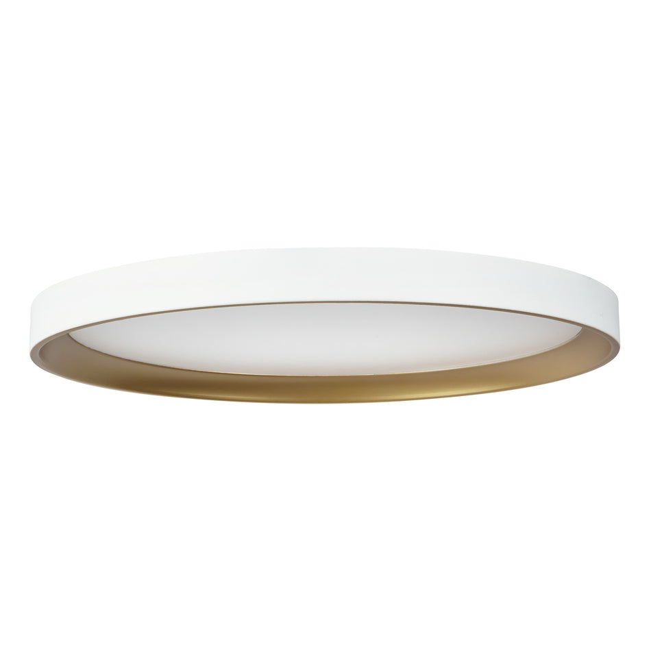 Nix 15-in White dimmable LED Flush Mount